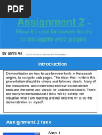 demonstration on how to use browser tools to navigate web pages