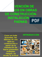 Prevencion de Riesgos en Obras de Construccion-Instalacion de Faenas p