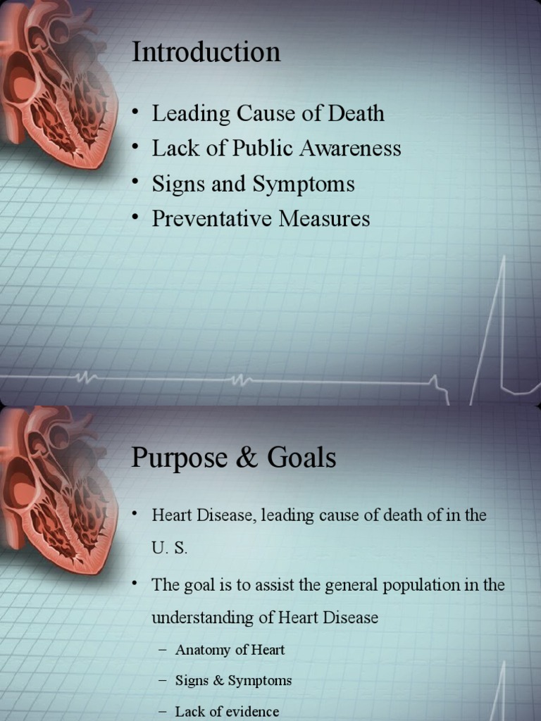 presentation of heart disease
