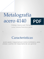 Metalografia Acero 4140 Vespertino