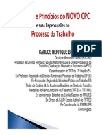 Carlos Henrique Bezerra Leite - slides palestra 2015 - Estrutura e Princípios do NOVO CPC e suas repercussões no Processo do Trabalho.pdf