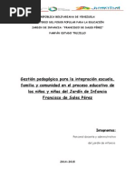 Integracion Escuela Familia y Comunidad Congreso Pedagogico 2015