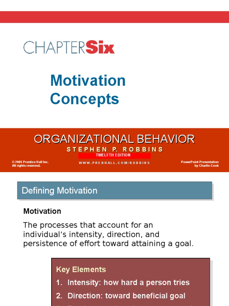 Motivation Concepts Organizational Behavior Download Free Pdf Goal