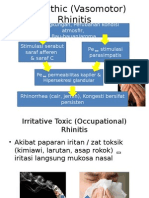 Idiopathic (Vasomotor) Rhinitis