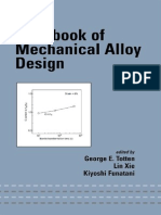 Handbook of Mechanical Alloy Design (Mechanical Engineering (Marcell Dekker) )