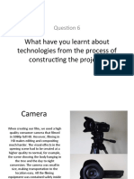 What Have You Learnt About Technologies From The Process of Constructing The Project?