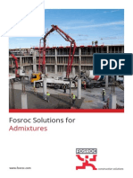 Fosroc Admixture Brochure