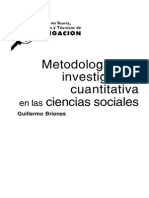 Metodologia Investigacion Cuantitativa Ciencias Sociales Briones