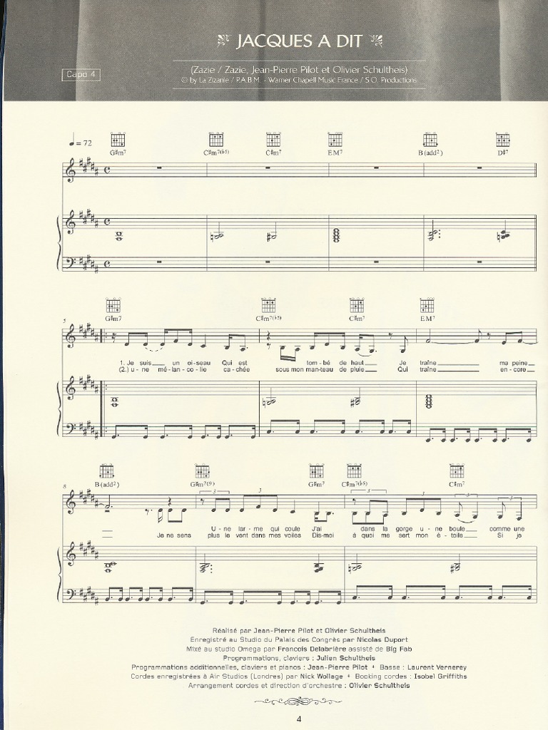 Christophe Willem Jacques A Dit