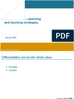 Differentiation - Planning and Teaching Strategies: January 2007