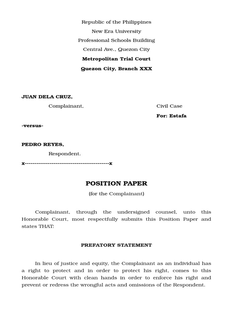 Estafa Case PDF Cheque Pleading