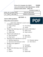 Section - A Answer All The Questions: 30 1 30 Choose The Correct Answer