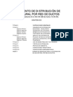 DS 042-99-EM Reglamento de Distribución de GN Por Red de Ductos