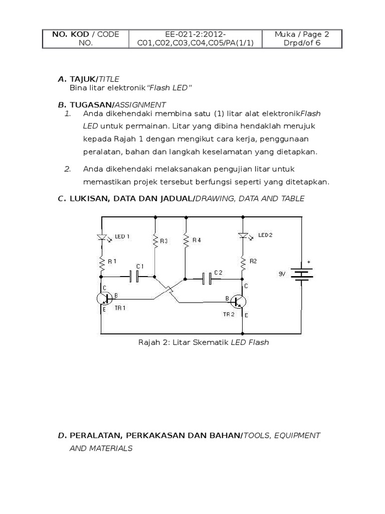Litar Elektronik Flash LED | PDF