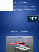 Rule 31 - Seaplanes