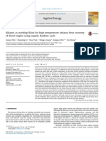 Alkanes as Working Fluids for High-temperature Exhaust Heat Recovery of Diesel Engine Using Organic Rankine Cycle