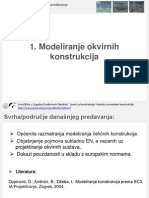 1 - Modeliranje Okvirnih Konstrukcija PDF