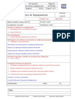 Ficha Técnica de Equipamentos