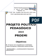 Projeto Político Pedagógico - Proemi