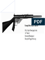 Concept Sten Mk. II Carbine: FAL Style Pistol-Grip Stock 14" Barrel Extended Handguard Restyled Trigger Housing