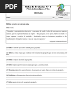 FICHADETRABALHONº1(NOÇÃODEGEOGRAFIA)