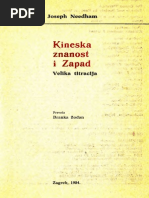 260306815 Joseph Needham Kineska Znanost I Zapad Pdf Pdf