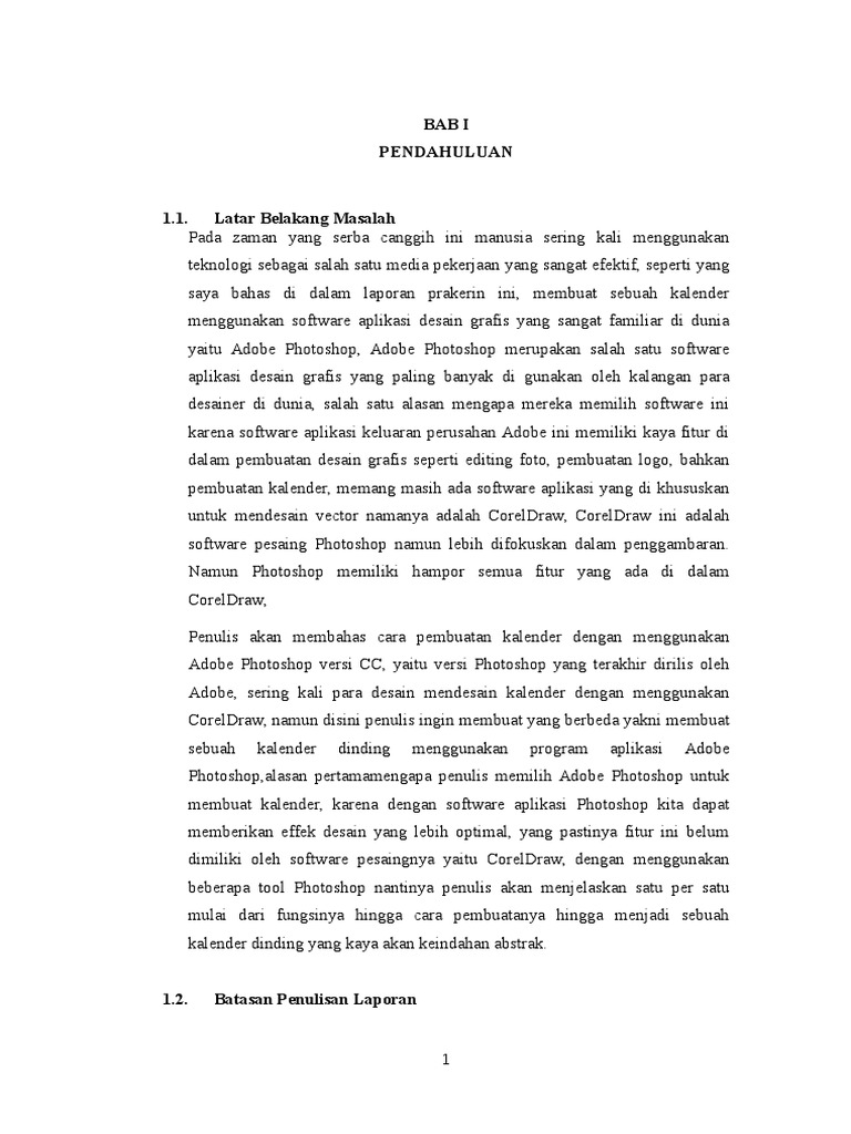 Bab 1 Pendahuluan Laporan Prakerin Smk Jurusan Multimedia Smk Negeri Sukoharjo