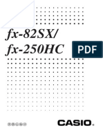 Calculadora Casio FX 82SX Manual