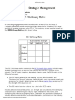 GE - McKinsey Matrix