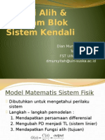 Pertemuan 3 - Fungsi Alih & Diagram Blok Sistem Kendali