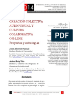 Icono14. Nº15. Creación Colectiva Audiovisual y Cultura Colaborativa On-Line. Proyectos y Estrategias