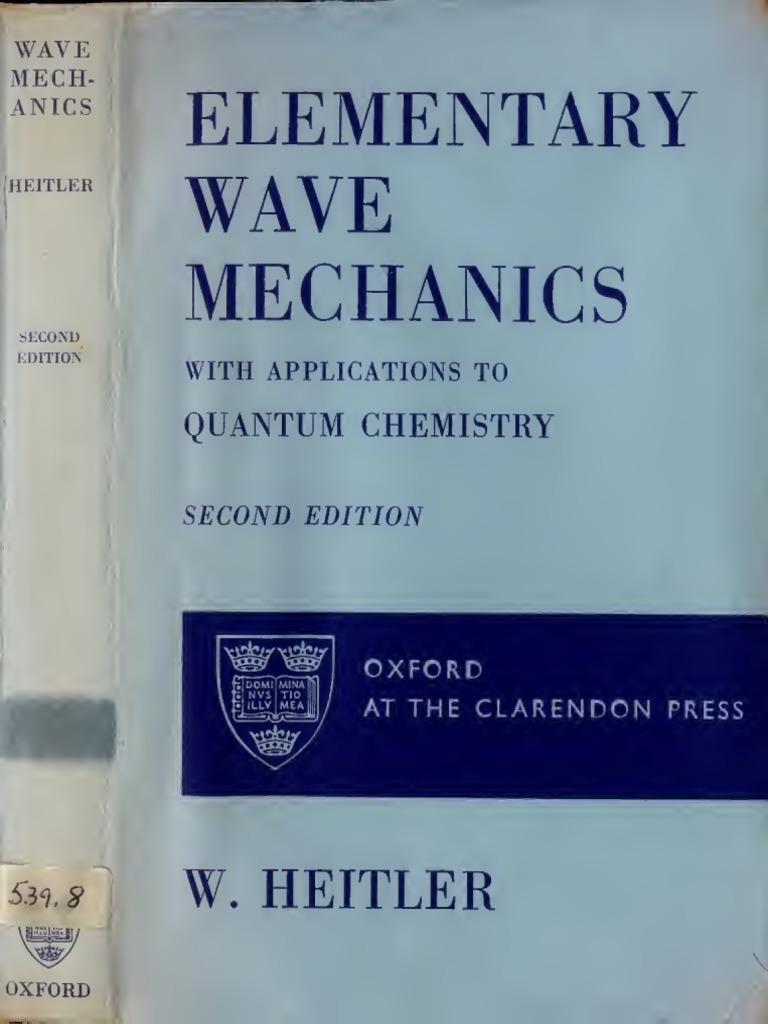 Elementary Wave Mechanics - Heitler | PDF | Waves | Electron