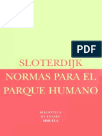 Normas Para El Parque Humano. Una Respuesta a La «Carta Sobre El Humanismo» de Heidegger- Peter Sloterdijk