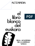 El libro blanco del euskara