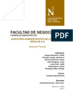 Auditoría Administrativa Sedalib Partes