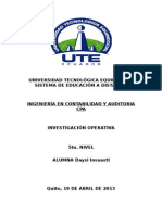 Tarea Unidad 2.1 Investigacion Operativa Daysi Insuasti