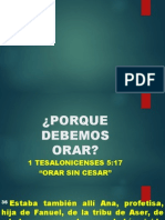 Porque Debemos Orar (Proyección)