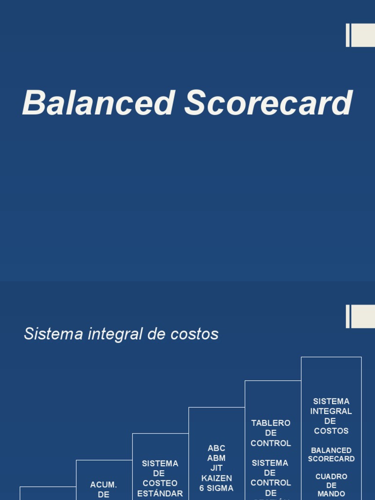Elementos del Balanced Scorecard y Costos | PDF | Planificación | Business