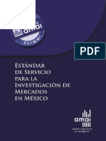 Estándar de Servicio Para La Investigacion de Mercados en México