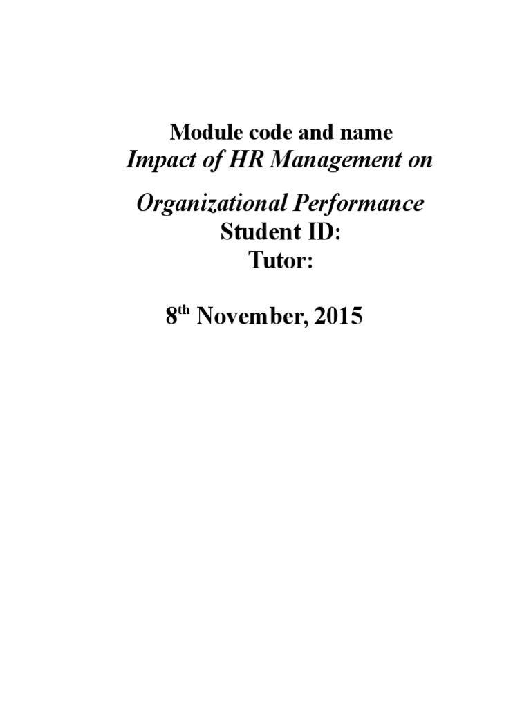 PDF HUMAN RESOURCE MANAGEMENT AND PERFORMANCE STILL visual data 8