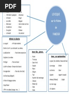 Lexique Theme De L Amour Pdf