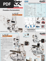 FresadoraFerramenteiraClark Modelo4VSEaISO 40 3HP
