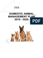 Draft Domestic Animal Management Plan 2016-2020