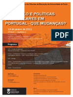 CARTAZ-PROGRAMACurrculo e Polticas Curriculares em Portugal