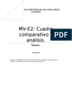MV-E2 Cuadro Comparativo y Análisis.