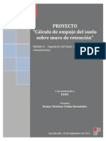 Caso Práctico 2 Cálculo de Empuje de Suelo Sobre Muro de Retención