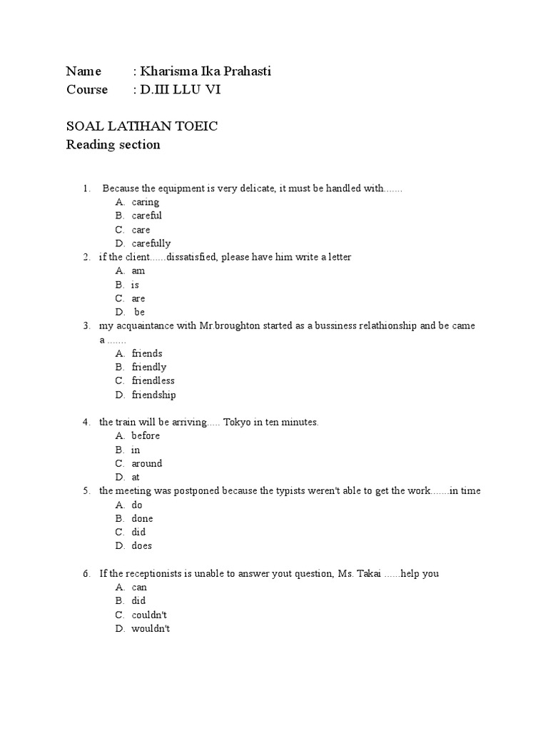 Contoh Soal Toeic Listening  Dan Pembahasannya goodsitetravel  Contoh Soal Toeic Listening  Dan Pembahasannya goodsitetravel