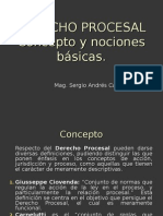 Concepto Derecho Procesal y Nociones Generales