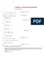 Ecuaciones Lineales - Sistema de Ecuaciones (1)