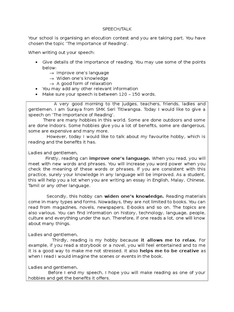 Grade 3 speech topics picture